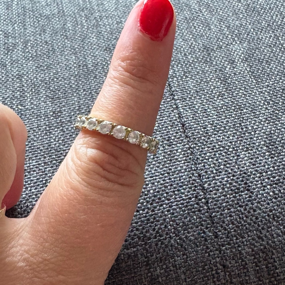 Pandora Gold and CZ Stone Ring - Picture 3 of 3